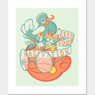 Feed Your Imagination - Bird Brain - Creativity Posters and Art